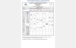 Championnats départementaux individuels benjamins/minimes