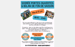 Soirée portes ouvertes et bilan de fin de saison