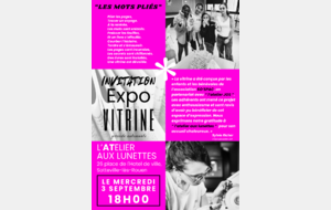 Vernissage de la vitrine expo de nos adhérents