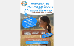 Temps d'échanges autour des TSA, une fois par mois (janvier 2026)