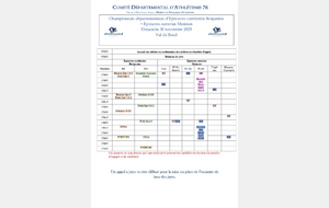 Championnats de Seine-Maritime d'épreuves combinées benjamins &amp; épreuves ouvertes minimes