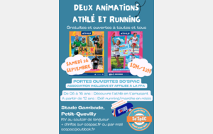 Portes ouverte : Kinder Athletic Day et Run 2K Challenge