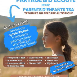 Temps d'échanges autour des TSA, une fois par mois (juin 2026)